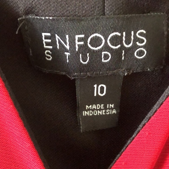Enfocus Studio Red Dress - Picture 2 of 5